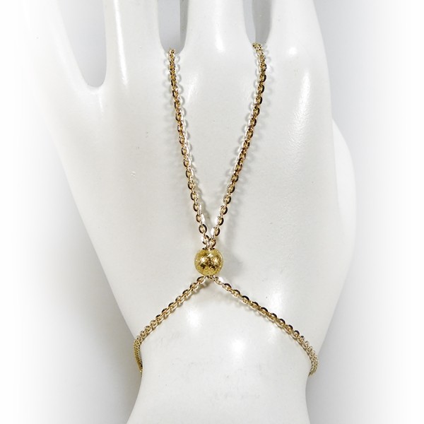 Hand Jewellery Sterlingsølv/925 Goldplated L, von San - Links of Joy