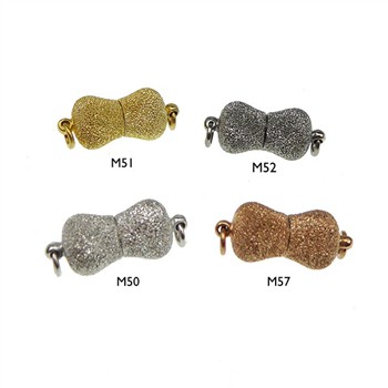 Magnetlås - 8 x 14mm - Sterlingsølv/925 M51-Forgyldt, von San - Links of Joy