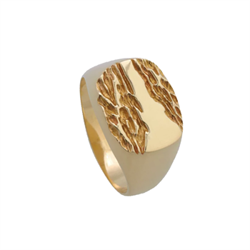 Randers Sølv's Handgefertigter Herren-Fingerring aus 8 Karat Gold