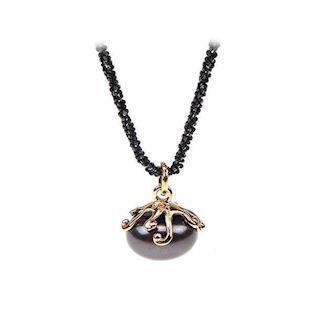 San - Link of joy Pearls & Stones Jewellery 925 Sterling Silber Halskette mit Anhänger rhodiniert, Modell 11572-SP