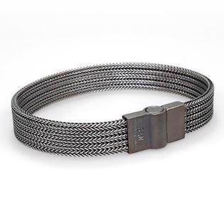 San - Link of joy 925 Sterling Silber Armband hell oxidiert