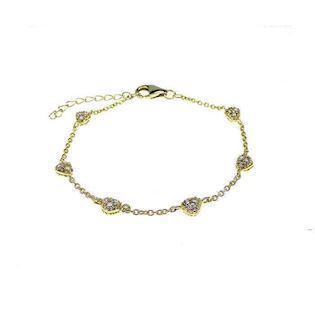 San - Link of joy CZ Sets & Tennis Armbänder Sterling Silber Armband vergoldet, Modell 88107