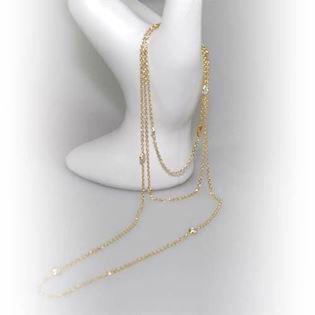 San - Link of joy Halskette aus 925er Sterlingsilber vergoldet, Modell 93107