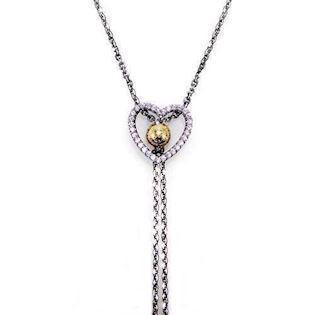 San - Link of joy CZ Jewellery by San 925 Sterling Silber Collie Schwarz oxidiert/vergoldet, Modell 93247-04