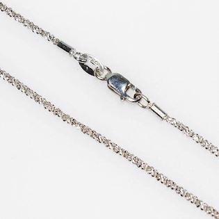 San - Link of joy Diamantschliff Silber Halskette glänzend, Modell DIA-1505
