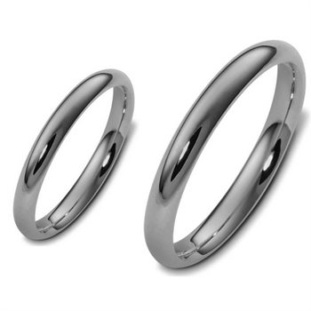 weddingrings in Titanium, 3 mm