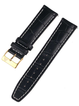 Model 22 mm schwarz - gold, autoriseret forhandler Uhren-und-Schmuck.shop - Tysk
